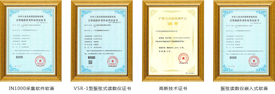 固定式测斜仪荣誉资质